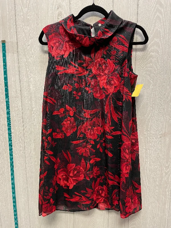 Dress Work By Connected Apparel In Black & Red, Size: M