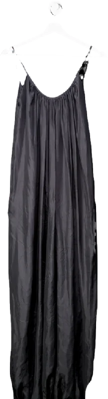 Kalita Black Balloon Silk Jumpsuit One Size