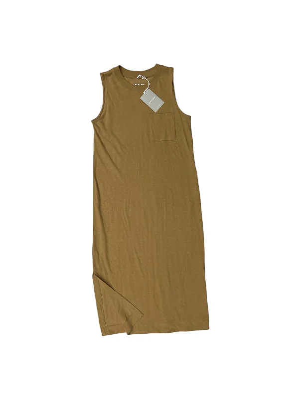 Dress Casual Maxi By Everlane In Tan, Size: S