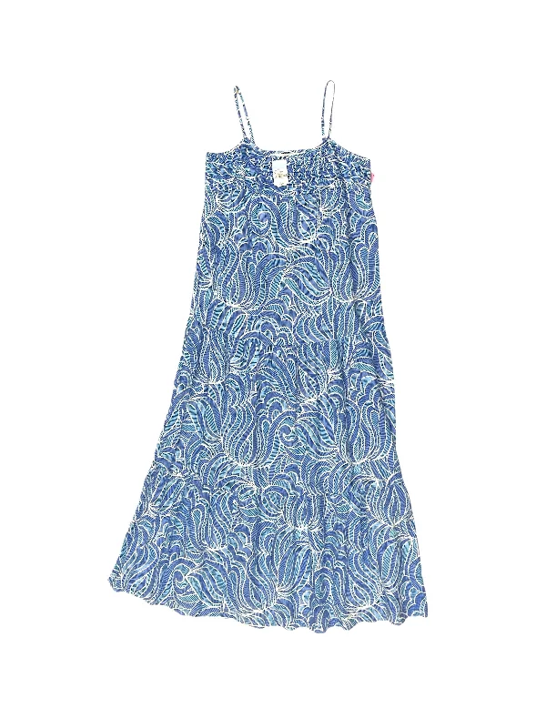 Dress Casual Maxi By J Mclaughlin In Blue & White, Size: S