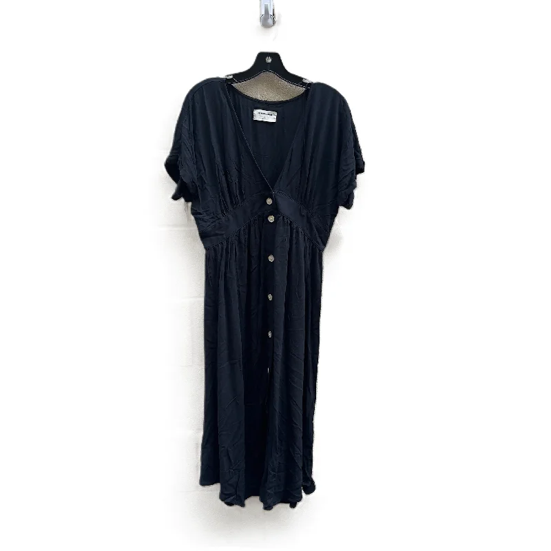 Dress Casual Midi By The Normal Brand In Black, Size: L