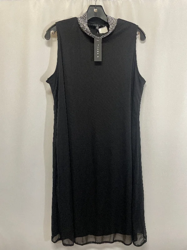 Dress Casual Midi By Tiana B In Black, Size: 1x