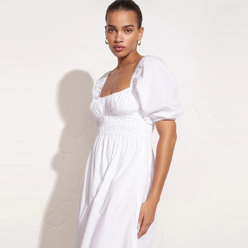 Harmonita Midi Dress (White)