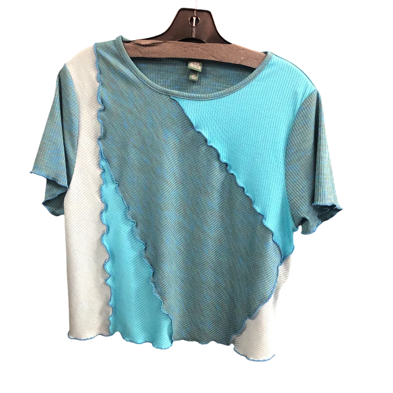 Top Short Sleeve By Wild Fable In Teal, Size: Xxl