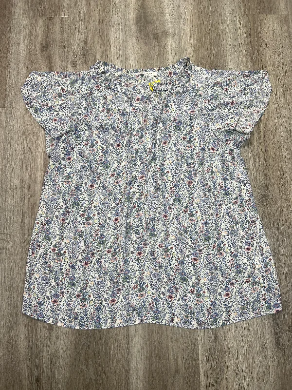 Blouse Short Sleeve By Rose And Olive In Floral Print, Size: 1x