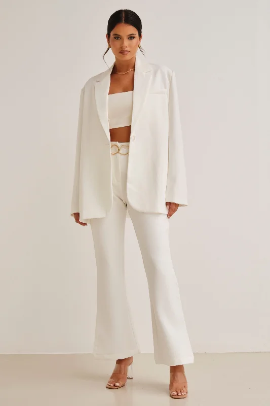 The Oversized Blazer White