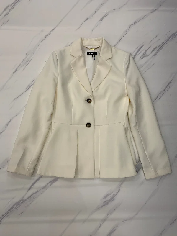 Blazer By Dkny In Cream, Size: Xs