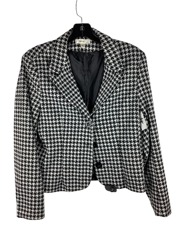 Blazer By Dressbarn In Checkered Pattern, Size: L