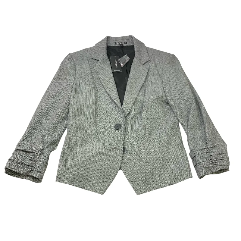 Blazer By Express In Grey, Size: Xs