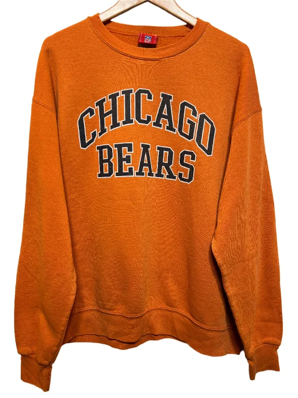 NFL Chicago Bears Mens Orange Swatshirt (Size L)