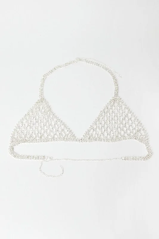 Silver Festival Diamonte Top