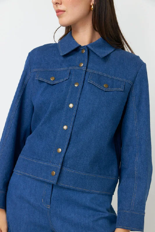 Kate Sylvester Denim Jacket - Mid-blue Indigo