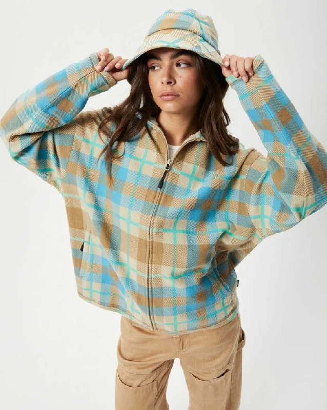 Millie - Hemp Reverse Fleece Jacket  Check