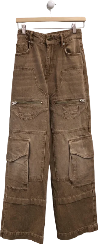 AllSaints Brown Archie Cargo Trousers W25