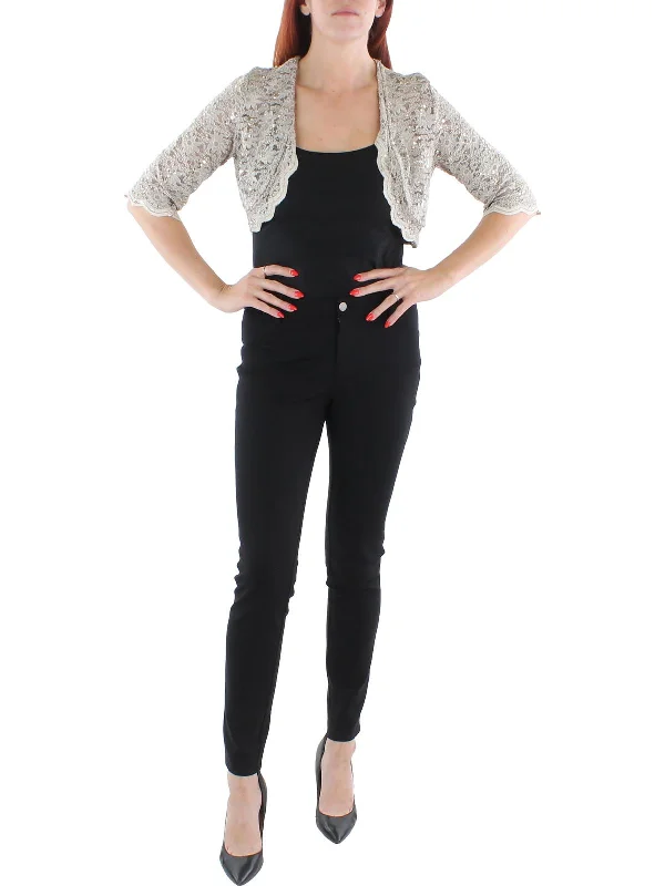 Womens Lace Crop Bolero